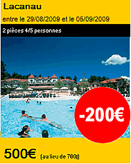 Promotion Location Lacanau 500 euros la semaine